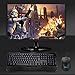 TECKNET Kraken 3 LED Adjustable Backlit Gaming Keyboard and Mouse - Black
