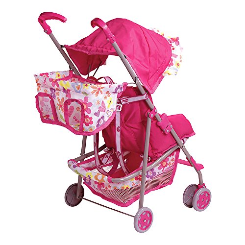 Adora Doll Accessories 3-in-1 Stroller, Car Seat, Back Pack Carrier, Perfect for Kids 3 years & up