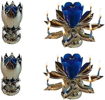Special Unique Happy Birthday Candle Cake Candle (2 Pack) (2 SILVER)
