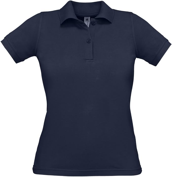 B&C Safran - Polo de piqué de algodón para mujer: Amazon.es: Ropa y accesorios