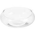 Happyyami Glass Fish Bowl Glass Vase Bowl Clear Wide Mouth Round Vase Terrarium Air Plant Hydroponic Succulent Planter Floral Container Vase for Home Office Wedding S