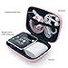 Dolopow Earbud Case Headphone Organizer Hard Shockproof Earphone Case Storage Bag for Airpods Earbuds Earphone Headset USB Cable Charger Bluetooth Wired Headset and Something You Like - Hello Kitty