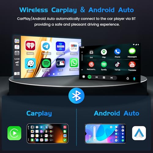 Inefala 4+64G Radio for BMW E46 1999-2005 Android 15 mit 9'' In-Cell Screen with Wireless Carplay and Android Auto Mirror Link Radio FM/RDS GPS WiFi Bluetooth SWC Reverse Camera