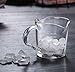 Espresso Shot Glass 70ML/2.3OZ Triple Pitcher Barista Double Spouts With Pouring Handle (1 Pack)