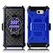 Galaxy J7 V Case, Galaxy J7 Perx Case, Galaxy J7 Sky Pro Case, Venoro Heavy Duty Shockproof Rugged Protection Case Cover with Belt Swivel Clip and Kickstand for Samsung Galaxy Halo / J7 2017 (Blue)