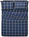 Amazon Brand – Pinzon Plaid Flannel Bed Sheet Set - Queen, Blackwatch Plaid