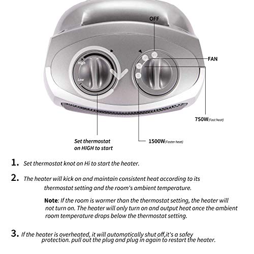 2 Brightown+Adjustable+Thermostat+Portable+Protection