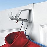 Spectrum Over the Door Hanger Holder Color: White 2 Pack (1, 2 Count)