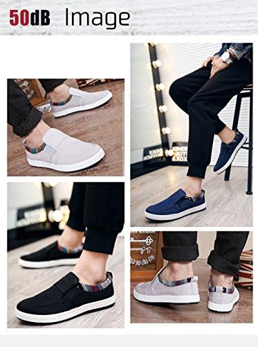 50db カジュアル スニーカー スリッポン ネイティブ柄 刺繍 5色展開 黒 灰 茶 ネイビー 白 B076b9m9tk 1 290円 大人気 New Arrival 最安値挑戦 年中無休 高品質 通販