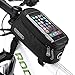 COTEetCI Bicycle Frame Front Tube Beam Bag Transparent PVC Cycling Pannier Pouch Basket for 5.7 inch Mobile Phone Screen Touch Holder