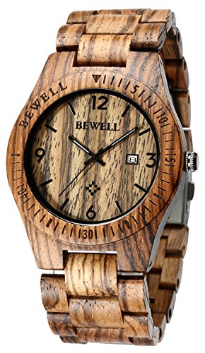analog wooden watch