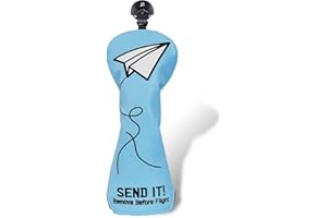 Craftsman Golf Airplane Send It 460cc Blue Driver Headcover Fairway Wood Hybrid Head Covers