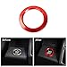 Voodonala Red Engine Start Stop Button Center Console Switch Cover Trim for Ford F150 2015 2016 2017 2018