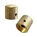 Pack of 4pcs Brass Dome Knob Volume Tone Control Knobs for Electric Guitar Bass Screw Type (Gold)