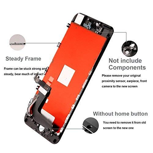 image for LSD for iPhone 7 Plus Screen Replacement Black 5.5 inch, LCD Display T