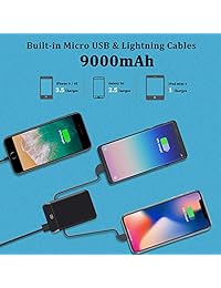 Cargador de teléfono portátil ultradelgado y de carga rápida para Android, iPhone, iPad, Samsung Galaxy y más