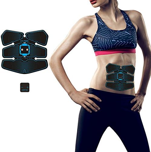 Abdominal Muscle Toner ABS Belt Workout Equipment Portable Fit Toning Belt Wireless Muscle Exercise for Home/Office Support Men&amp;Women