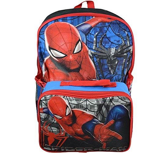 Marvel spiderman 16" backpack with lunch kit