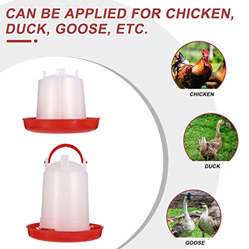 Balacoo Geflügel Futterautomat Kunststoff Geflügeltränke Futterspender Futterstation Wasser Feeder für Vogel Wachtel… – Bild 4