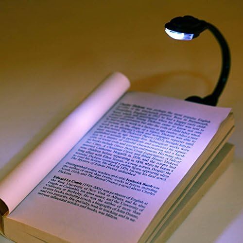 Book Light For Reading In Bed Reading Light Daylight White Traveling Light With Sturdy Clamp and Batteries.Extra Bright LED Perfect For Night Readers. Delight In a Whole New Learning Experience Now.