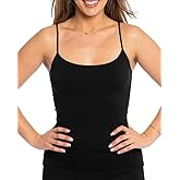Malibu Sugar Tank Top for Teens & Women – Spaghetti Strap Cami Fitted Seamless Tank Top Trendy Teen Girl Clothes XS to Medium
