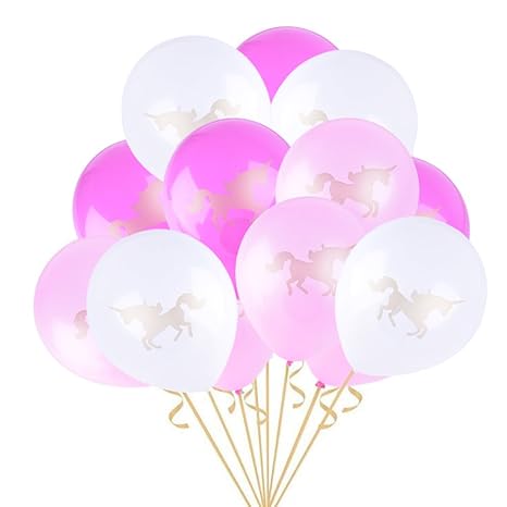 Easy Joy Unicorn Balloons Assorted Colour Latex Balloons Kit