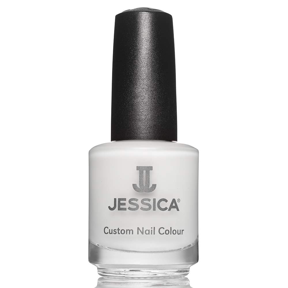 JESSICA Custom Colour Nail Polish | Award-Winning Polish | Strengthening Formula, Long Lasting Nail Varnish | Chip-Resistant & Hard-Wearing for Salon-Quality Finish | Chalk White | 14.8ml — image 1