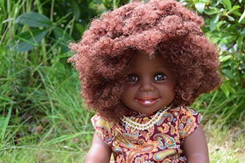 Sammar Gifts LARGE 16" JAMILA AFRO AFRICAN BLACK GIRLS DOLL JAMAICAN HAIR 40CM