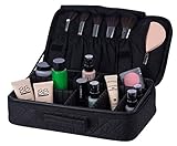 Seya Beauty Portable EVA Professional Makeup Case Pouch / Make Up Artist Organizer Bag (Black)