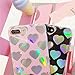 7 Plus / 8 Plus Case for Girls, Glitter Sparkle Bling Cute Case with Laser Love-Hearts Pattern [Flexible Soft, Slim Fit, Clear ] for 7Plus / 8Plus 5.5 Inch (Transparent)