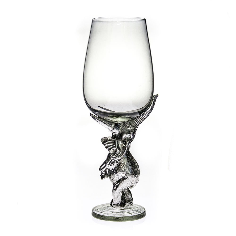 Fair Trade Unique Bremers Elephant stem Bordeaux Glass [BR-01-P]
