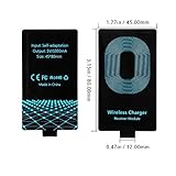 FutureCharger Universal Qi Standard Wireless Charging Receiver Film Module for Micro-usb of All Android Mobile-Narrow-interface Up (Android Type A Receiver)
