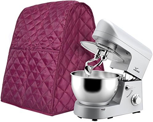 RAPICCA Stand Mixer Cover Fit Kitchen Aid Stand Mixer With No Problem,Dust-proof Cloth Cover with Organizer Bag Kitchen Accessories(Red)