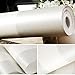 QIHANG Modern Minimalist Non-Woven Vertical Stripes Wallpaper Roll for Living Room Cream&Silver Color 0.53m(1.73'W) x 10m (32.8')=5.3㎡ (57 sq.ft)