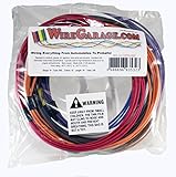 High Temp GXL Cross-Link XLPE Stranded Wire, 14 AWG, GA, Gauge, SAE J1128, Automotive, Motorcycle, Electrical, 10' Each of 12 Solid Colors (120' Total)