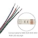 YOUKOYI 65.6ft/20m 4 Pin LED Strip Extension Cable Wire Cord Line for RGB 5050 3528 Cord, UL1007, 22 AWG, 4 Color