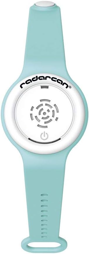 RADARCAN R-100 Plus Portable Electronic Mosquito Repeller, Premium ultrasonic Repellent Bracelet / Watch, Highly Effective. Eco-Friendly. Baby, Kids and Adults. All Outdoor Activities (Turquoise) : Garden & Outdoor