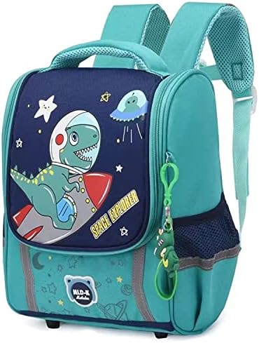 Aimeen Kids Backpack For Girls & Boys - Toddler Bookbag With Cars Design (Blue)