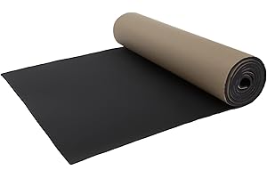 DUPDMKIN Neoprene Foam Rubber Adhesive Foam Sheets 1/8" Neoprene Sheet with Backing Foam Rubber Padding Ideal for DIY Projects, Gaskets, Soundproofing, Crafts(1/8" Thick × 12" Wide × 48" Long)