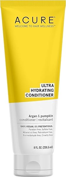 ACURE ULTRA HYDRATING CONDITIONER – DEEP MOISTURE & NOURISHING FORMULA FOR DRY, DEHYDRATED HAIR, RESTORES SOFTNESS & SHINE, 8 FL OZ