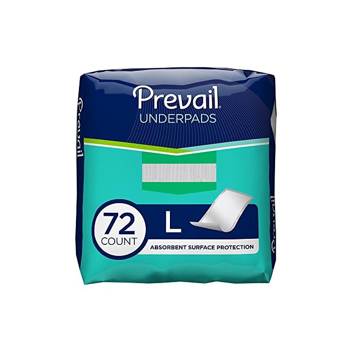 Prevail Fluff Incontinence Underpads 23"x 36", 72 Count