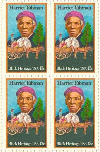 US Scot#1744 Harriet Tubman Block of 4 x 13 Cent US Postage Stamps