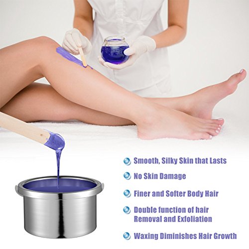 FitMaker Wax Warmer Hair Removal Kit, Professional Wax Heater Pot Self-Waxing Spa 4 Flavors Hard Wax Beans + 20 (Updated Version)