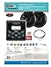 BOSS Audio Systems MCKGB450B.6 Weatherproof Marine Gauge Receiver and Speaker Package - IPX6 Receiver, 6.5 Inch Speakers, Bluetooth Audio, USB MP3, AM FM, NOAA Weather Band Tuner, No CD Player