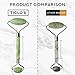 Ticlo's Authentic Jade Roller - Massage Tool For Face, Neck & Body – 100% Natural Jade Stone - BONUS 3D Soft Sleep Mask