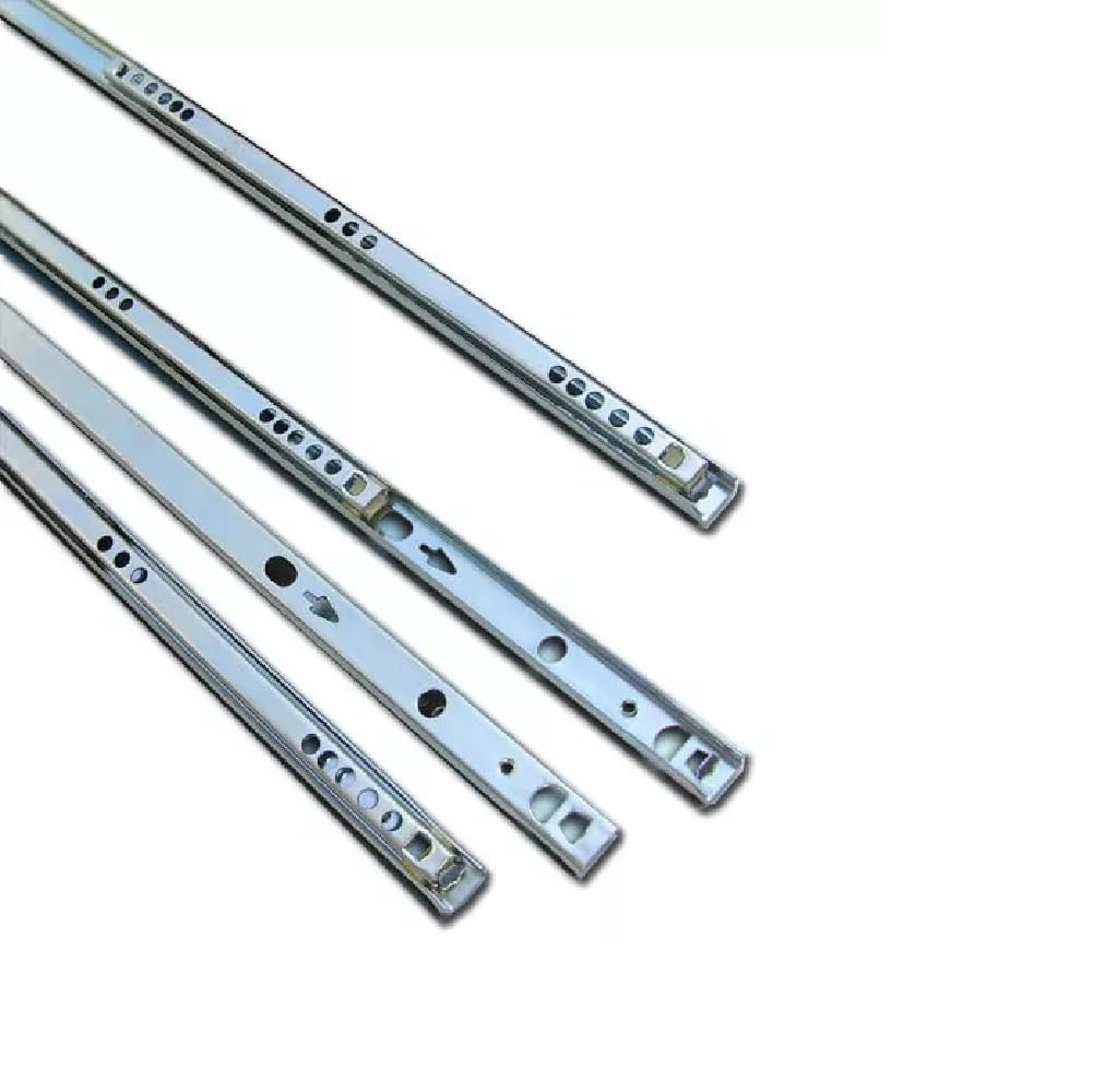 Solmer LTD Metal Ball Bearing Drawer runner Pr 310mm draw depth for 17mm (5 Pairs)