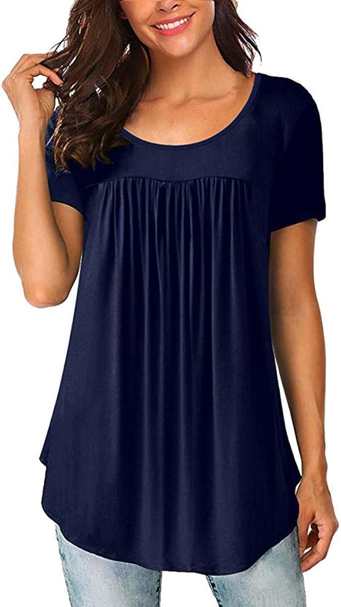 tee shirt col roulé manches courtes femme