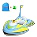 Kemuse Baby Inflatable Motorboat Kids Swimming Float, Children Swim Ring with Toys & Storage Bag