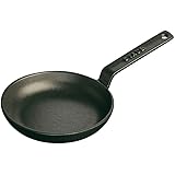 STAUB Cast Iron Mini Frying Pan, 4.75-inch, Black Matte
