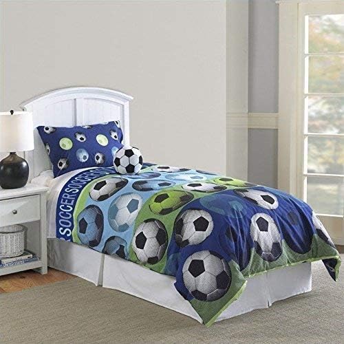 Amazon Com Hallmart Kids Soccer Comforter Set Full 4 Piece